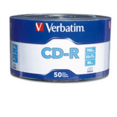 Verbatim Blank CD-R 50-Pack 700MB / 52X / Full Logo