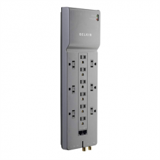 Belkin 12 Outlet Surge Protector With extra long 10ft cable and slim design