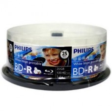 Philips Blank BD-R 25-Pack 25GB / 1-6X / Inkjet Printable