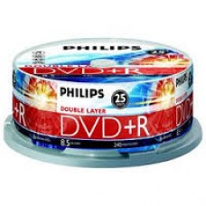 Philips Blank DVD+R Dual Layer 25-Pack 8.5GB / 8X / Full Logo