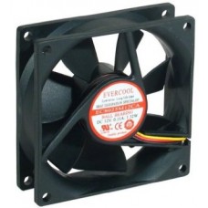 Evercool 80x80x25mm 12v fan (4 pin Molex)