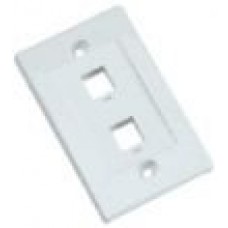 2-Port Wall Plate RJ45 Keystone